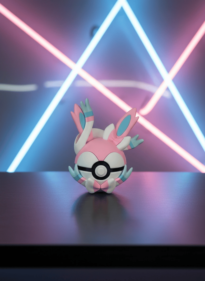 Sylveon Character Ball 3D-printed collectible