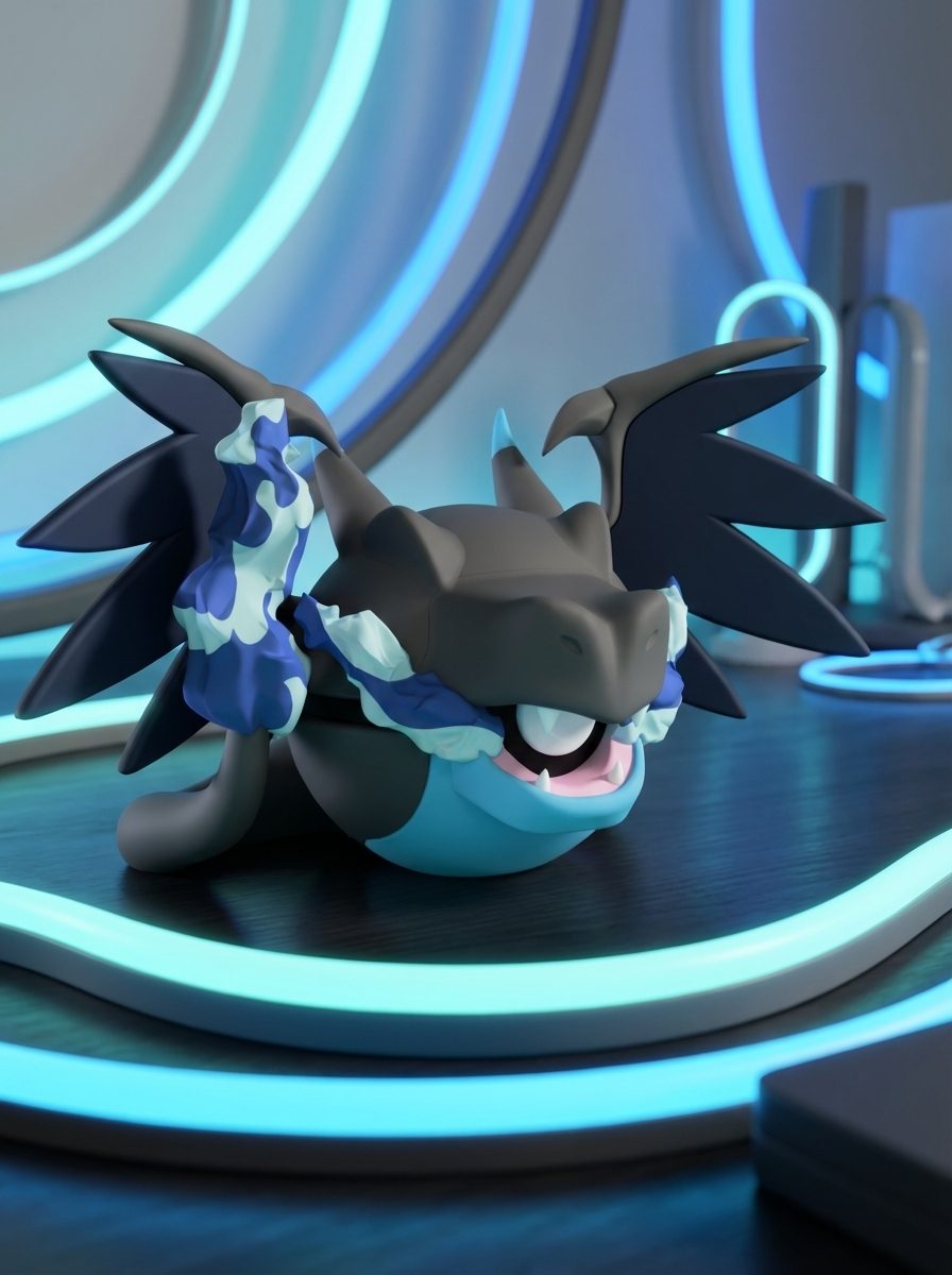 Mega Charizard X Character Ball 3D-printed collectible