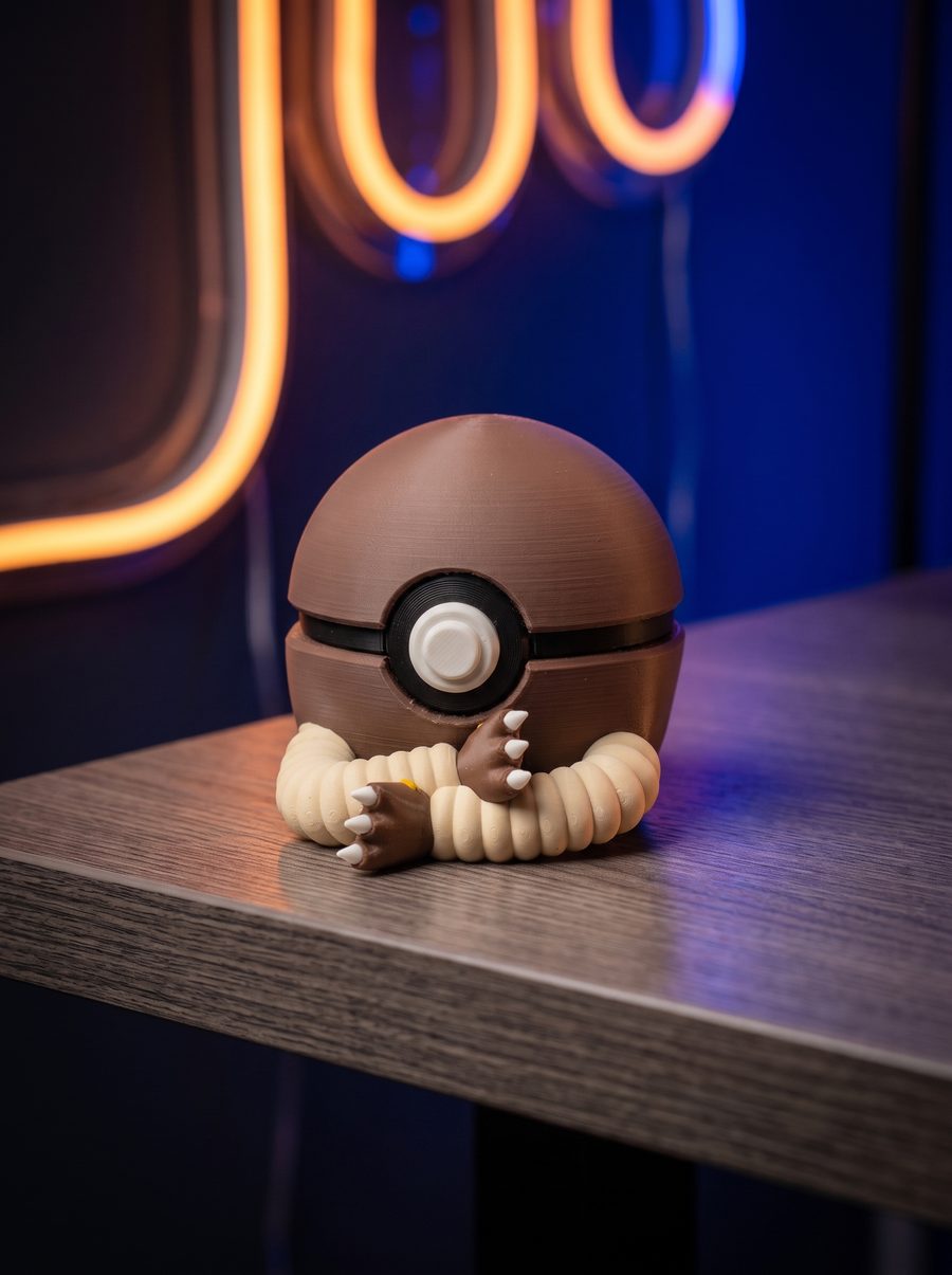 Hitmonlee Character Ball 3D-printed collectible
